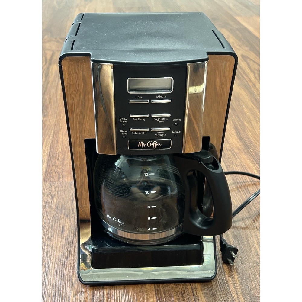 Mr. Coffee 12 Cup Programmable Drip Coffee Maker Brew Strength Selector
